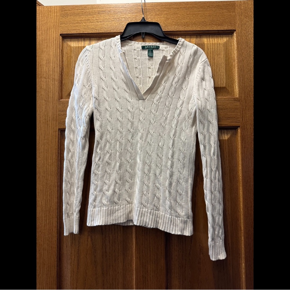 White Ralph Lauren sweater small